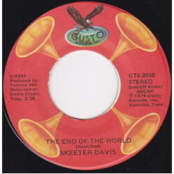 Skeeter Davis The End Of The World / I Forgot More (Than You'll Ever Know About Him) USED VINYL 7INCH 45 RPM STEREO