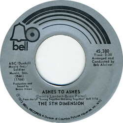 The Fifth Dimension Ashes To Ashes Vinyl 7" USED