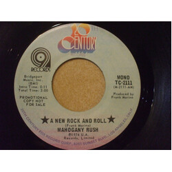 Mahogany Rush A New Rock And Roll USED VINYL 7INCH 45 RPM SINGLE PROMO MONO