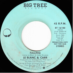 LeBlanc & Carr Falling USED VINYL 7INCH 45 RPM PROMO STEREO MONO