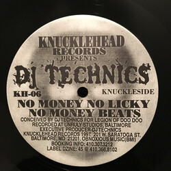 DJ Technics No Money No Licky / Left/Right Combo USED VINYL 12INCH 33 S RPM