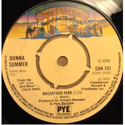 Donna Summer MacArthur Park USED VINYL 7INCH 45 RPM SINGLE