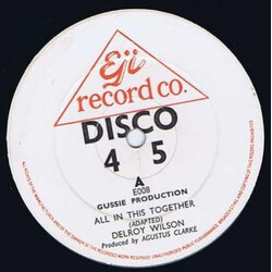 Delroy Wilson We're All In This Together / Because I'm Black USED VINYL 12INCH 45 RPM