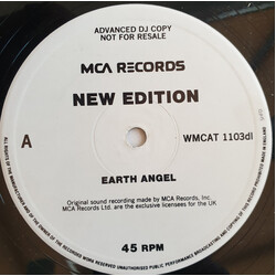 New Edition Earth Angel USED VINYL 12INCH 45 RPM SINGLE PROMO