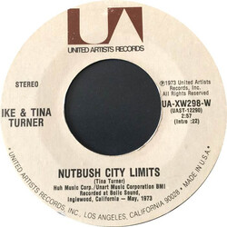 Ike & Tina Turner Nutbush City Limits / Help Him USED VINYL 7INCH 45 RPM SINGLE STYRENE STEREO