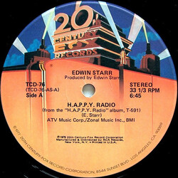Edwin Starr H.A.P.P.Y. Radio USED VINYL 12INCH 33 S RPM STEREO