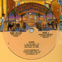 Cher Take Me Home USED VINYL 12INCH 33 S RPM SINGLE STEREO