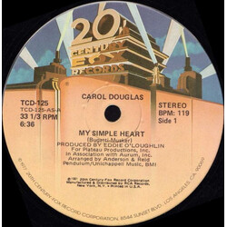 Carol Douglas My Simple Heart USED VINYL 12INCH 33 S RPM