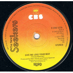 The New Seekers Give Me Love Your Way USED VINYL 7INCH 45 RPM