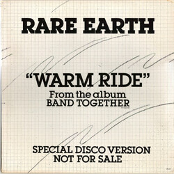 Rare Earth Warm Ride USED VINYL 12INCH 33 S RPM PROMO