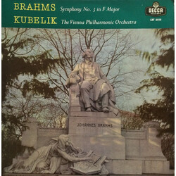 Johannes Brahms / Rafael Kubelik / Wiener Philharmoniker Symphony No. 3 In F Major Vinyl LP USED