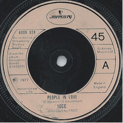 10CC People In Love USED VINYL 7INCH 45 RPM SINGLE
