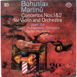 Bohuslav Martinů / Josef Suk / The Czech Philharmonic Orchestra / Václav Neumann Concertos Nos. 1 & 2 For Violin And Orchestra Vinyl LP USED