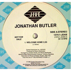 Jonathan Butler Welcome Home Vinyl 12" USED