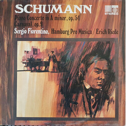Robert Schumann / Sergio Fiorentino Piano Concerto In A Minor, Op. 54 / Carnaval, Op. 9 Vinyl LP USED