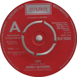 Humble Gathering Lora USED VINYL 7INCH 45 RPM SINGLE PROMO