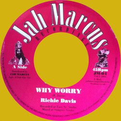 Richie Davis Why Worry USED VINYL 7INCH