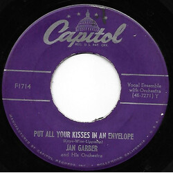Jan Garber And His Orchestra Put All Your Kisses In An Envelope USED VINYL 7INCH 45 RPM SINGLE