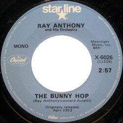 Ray Anthony & His Orchestra The Bunny Hop USED VINYL 7INCH 45 RPM SINGLE MONO REISSUE