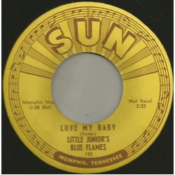 Little Junior's Blue Flames Love My Baby / Mystery Train USED VINYL 7INCH 45 RPM