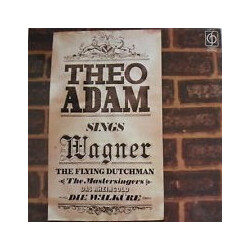Theo Adam Theo Adam Sings Wagner Vinyl LP USED