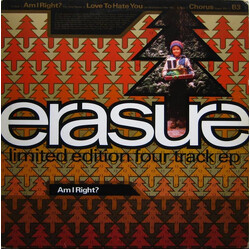 Erasure Am I Right? USED VINYL 12INCH 45 RPM EP SINGLE LIMITED EDITION