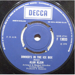 Alan Klein Dinner's In The Ice Box USED VINYL 7INCH 45 RPM