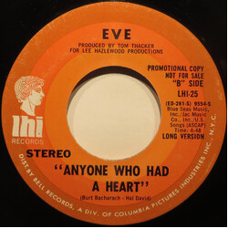 Eve (7) Anyone Who Had A Heart USED VINYL 7INCH 45 RPM PROMO STEREO MONO