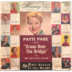 Patti Page Cross Over The Bridge / My Restless Lover USED VINYL 7INCH 45 RPM