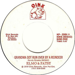 Elmo And Patsy Grandma Got Run Over By A Reindeer USED VINYL 7INCH SINGLE