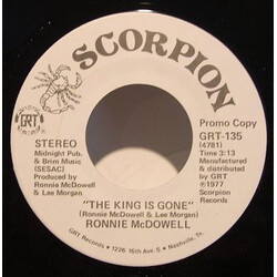 Ronnie McDowell The King Is Gone USED VINYL 7INCH 45 RPM SINGLE PROMO STEREO