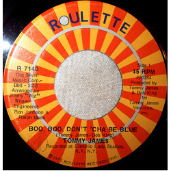 Tommy James Boo, Boo, Don't 'Cha Be Blue / Rings And Things USED VINYL 7INCH 45 RPM