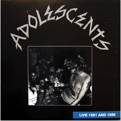 Adolescents Live 1981 And 1986 Vinyl LP USED