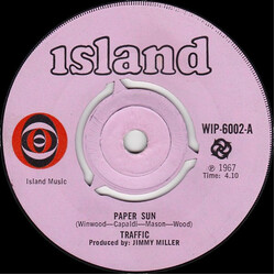 Traffic Paper Sun VINYL 7" USED