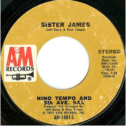 Nino Tempo & 5th Ave. Sax Sister James USED VINYL 7INCH 45 RPM SINGLE STYRENE STEREO