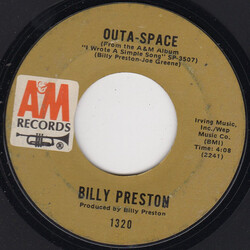 Billy Preston Outa-Space / I Wrote A Simple Song VINYL 7" USED