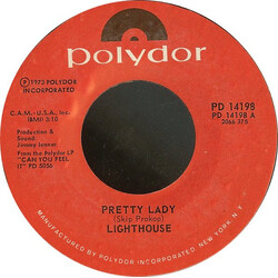 Lighthouse (2) Pretty Lady / Bright Side USED VINYL 7INCH 45 RPM STYRENE