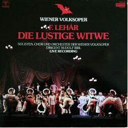 Franz Lehár / Solisten Der Wiener Volksoper / Chor Der Wiener Volksoper / Wiener Volksopernorchester / Rudolf Bibl Die Lustige Witwe Vinyl LP USED