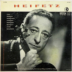 Jascha Heifetz Piano Accompaniments By Emanuel Bay And Milton Kaye Vinyl LP USED