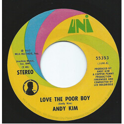 Andy Kim Love The Poor Boy USED VINYL 7INCH