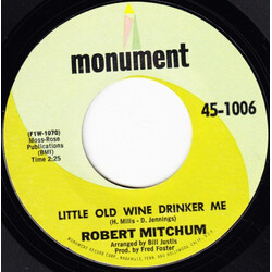 Robert Mitchum Little Old Wine Drinker Me / Walker's Woods Vinyl 7" USED