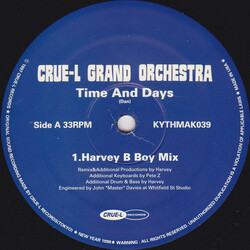 Crue-L Grand Orchestra Time And Days (Harvey Remix) USED VINYL 12INCH 33 S RPM