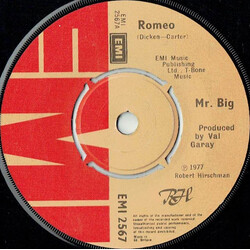 Mr Big Romeo USED VINYL 7INCH 45 RPM SINGLE