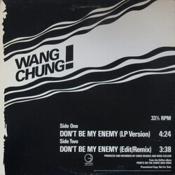Wang Chung Don't Be My Enemy USED VINYL 12INCH PROMO