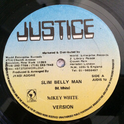Mikey White Slim Belly Man / Gimme Me Bubbler USED VINYL 12INCH
