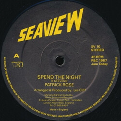 Patrick Rose Spend the Night USED VINYL 12INCH 45 RPM SINGLE
