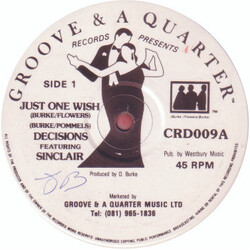 Decisions (3) / Sinclair Just One Wish USED VINYL 12INCH SINGLE 45 RPM