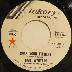 Gail Wynters Snap Your Fingers USED VINYL 7INCH 45 RPM SINGLE PROMO
