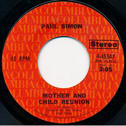 Paul Simon Mother And Child Reunion USED VINYL 7INCH 45 RPM SINGLE STYRENE STEREO