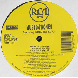 Musto & Bones The Music Is Right USED VINYL 12INCH